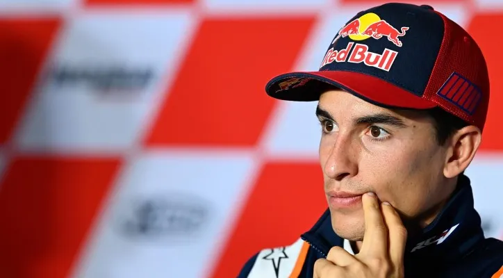 Marc Marquez harus menepi kembali setelah menderita diplopia. (Foto/MotoGP)