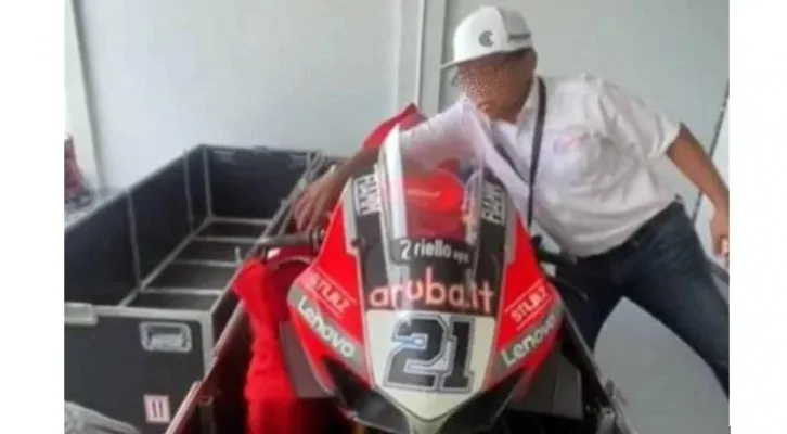 Motor balap Ducati WorldSBK. (Foto:tangkapan layar)