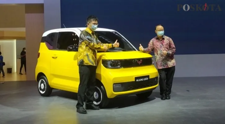 Mulai tahun 2022 mendatang Wuling akan memproduksi Wuling Hongguang EV Macaron di Indonesia secara perdana di pasar global. (Foto/Poskota.co.id/Dimas)