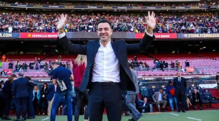 Xavi Hernandez, pelatih Barcelona. (Foto: twtter FCBarcelona)