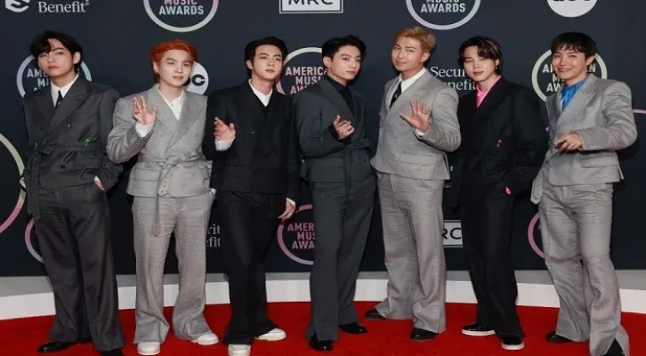 BTS Raih 3 Penghargaan di American Music Awards 2021 (Foto: Twitter)