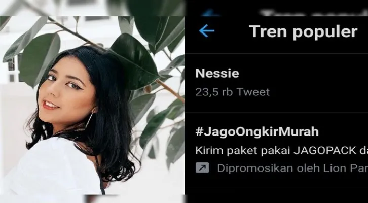 sumber foto akun instagarm @nessiejudge dan tranding topic twitter pada Senin 22/11/2021