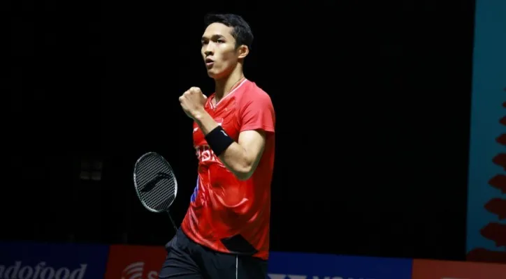 Pebulu tangkis tunggal putra Indonesia, Jonatan Christie. (PBSI)