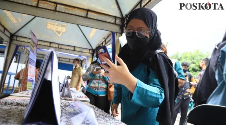 Job Fair di Karawaci, Tangerang, Banten. (foto: poskota/iqbal)