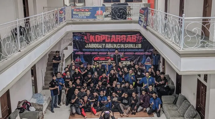 Kopdar Gabungan Serempak Chaper GSX Community Nusantara. (foto: gcn)