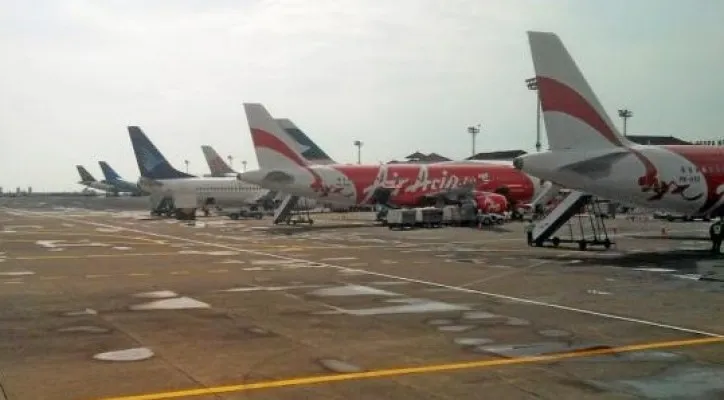 Parkiran pesawat di Bandar Soetta. (Foto/Ist)