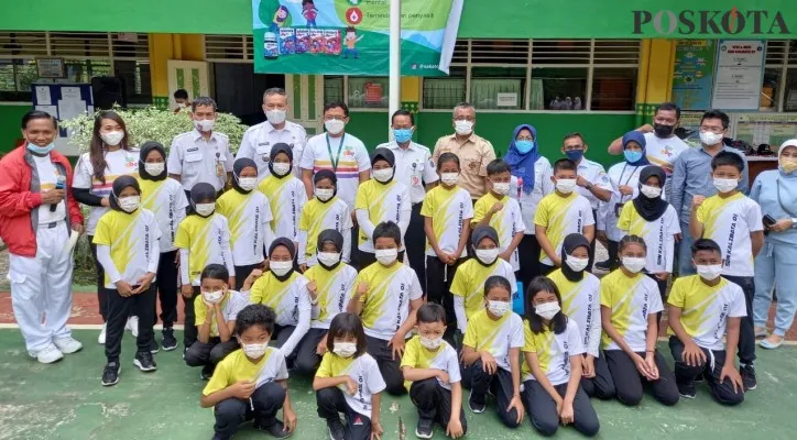 Wakil Wali Kota Jaksel Isnawa Adji di Sekolah Sehat Bersama di SDN Kalibata 01. (adji)