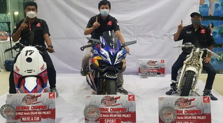 PT Astra Honda Motor (AHM) umumkan modifikator terbaik ajang Honda Modif Contest (HMC) 2021. (Foto/AHM)