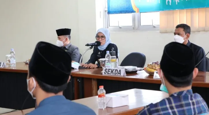 Rapat evaluasi MTQ Banten di ruang Setda Lebak. (foto: ist)