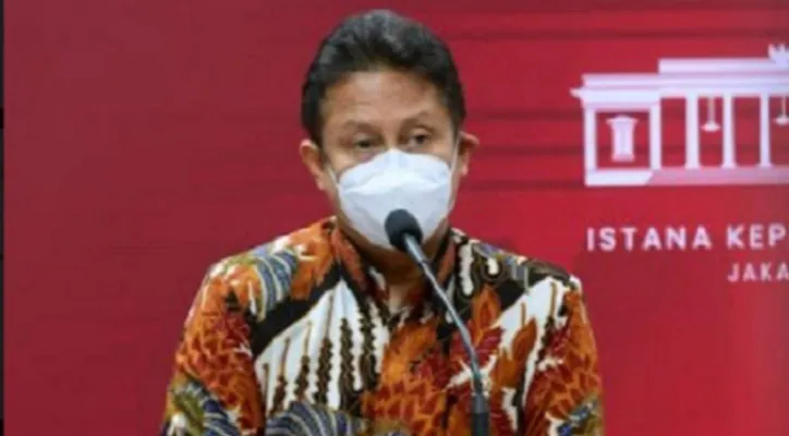 Menkes Budi Gunadi Sadikin saat memberikan keterangan rencana booster. (foto: biro pers)