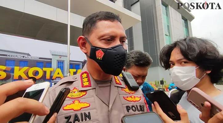 Kapolresta Tangerang Kombes Pol Zain Dwi Nugroho usai memimpin ungkap kasus di Mapolresta Tangerang. (Foto/Veronica)