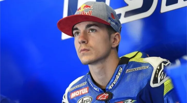 Maverick Vinales saat membela Suzuki pada tahun 2015-2016. (foto: motogp)