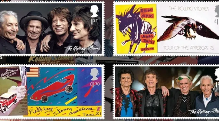 Prangko The Rolling Stones (Sumber: ultimate Classic Rock)