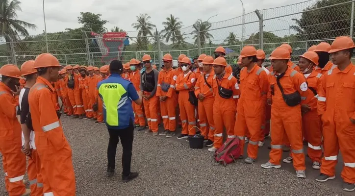 Sebanyak 338 marshal lokal akan bertugas pada event Mandalika MotoGP Official Test di Pertamina Mandalika Circuit, Lombok, NTB, 11-13 Februari 2022 mendatang. (Foto: FB @Taufik Ahmad)