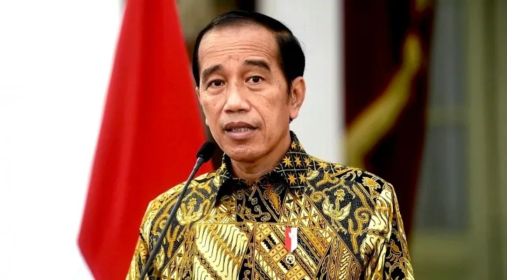 Presiden Joko Widodo saat menghadiri  ILO Global Forum for a Human-Centred Recovery from the Covid-19. (foto: biro pers)