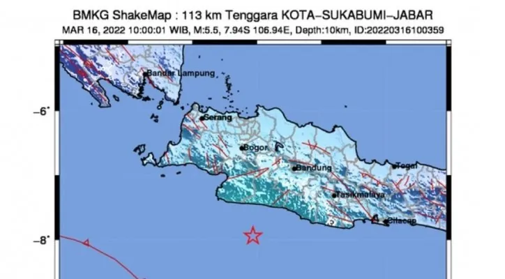 Innalillahi Gempa M 5 5 Di Sukabumi Terasa Hingga Kabupaten Lebak