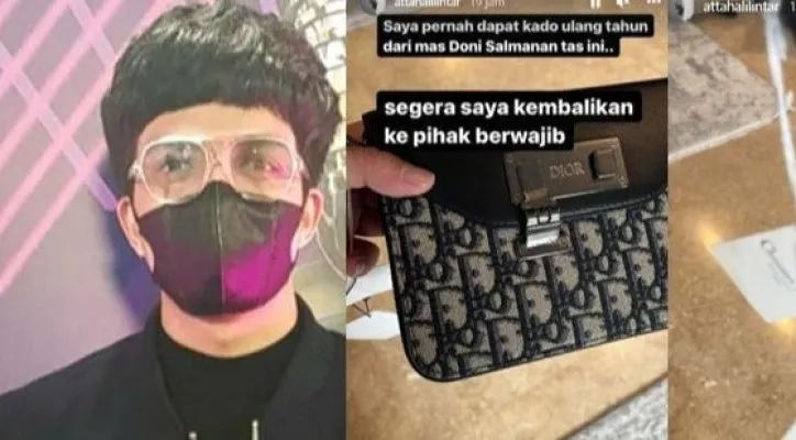 Tas Hadiah Ultah Hatta Halilintar yang diserahkan ke Bareskrim Polri/istimewa