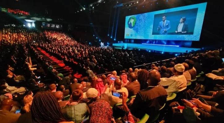 Pembukaan World Water Forum (WWF) ke-9 di Dakar Arena, Dakar, Senegal pada Senin, 21 Maret 2022. (foto: ist)