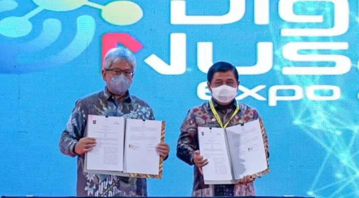 bank bjb melakukan sinergitas dengan Kementerian Dalam Negeri (Kemendagri) untuk penguatan penyelenggaraan pemerintah di desa melalui pemanfaatan layanan perbankan. (ist)