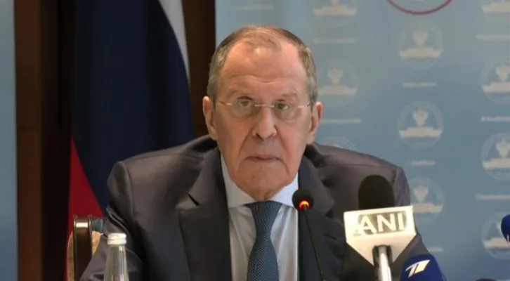 Menteri Luar Negeri Rusia Sergey Lavrov (foto: Twitter/ANI)