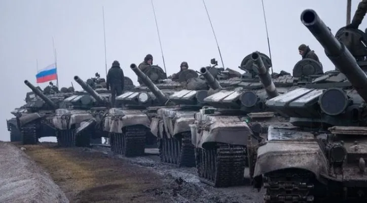 Pasukan tank Rusia (Foto: Twitter/@russianarmy_)