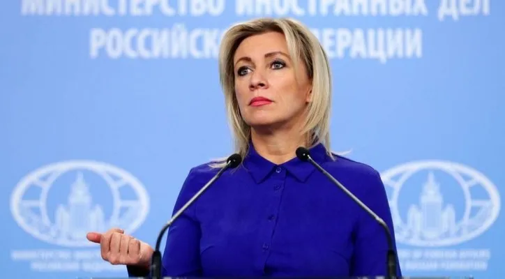 Juru Bicara Kementerian Luar Negeri Rusia, Maria Zakharova (Foto: Twitter/@nexta_tv)