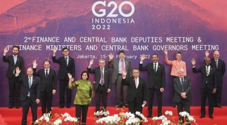 Pertemuan keuangan G20 di Washington pada Rabu (20/4) (Foto: Twitter/@PopescuCo)