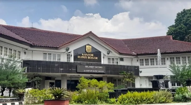 Suasana kantor Bupati Bogor, setelah Ade Yasin ditangkap KPK.