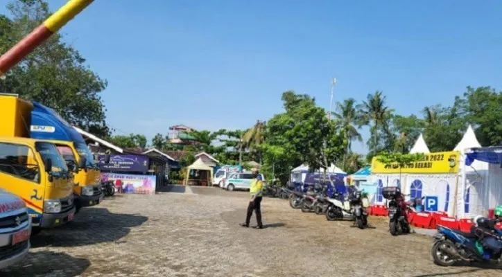 Foto : 800 Personil gabungan disiagakan dan Salah satu pos pelayanan di wilayah Kabupaten Bekasi tahun 2022 (Ist)