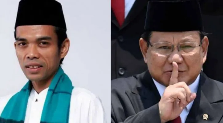 Kolase foto Ustaz Abdul Somad dan Prabowo Subianto. (foto: diolah dari google)