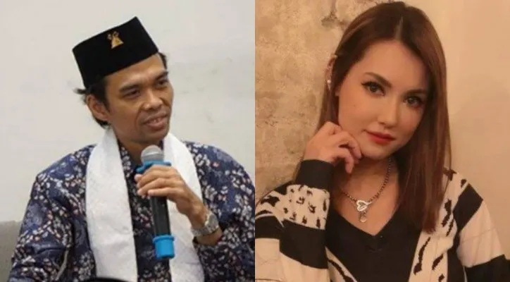 Kolase foto UAS (Ustaz Abdul Somad) dengan bintang porno asal Jepang, Maria Ozawa alias Miyabi. (ist/foto diolah dari google.com)