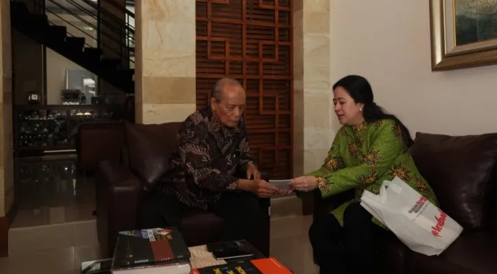 Puan Maharani saat bersama Almr. Buya Syafii Maarif. (ist)