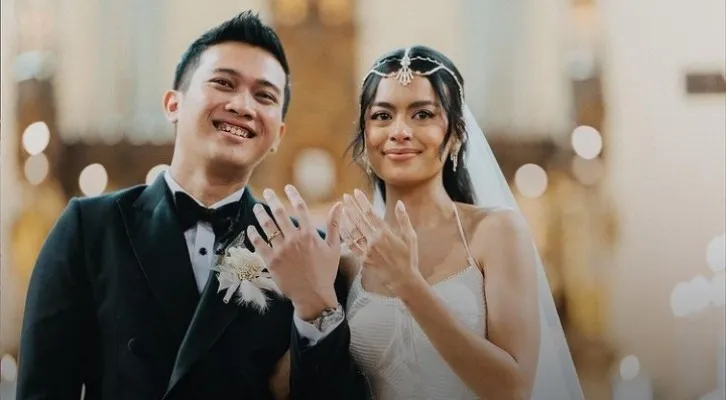 Eva Celia dan Demas Narawangsa. (foto: instagram/@bridestory)