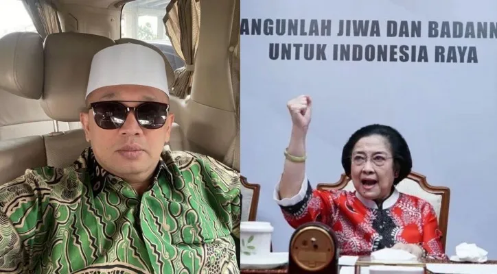 Kolase foto Gus Umar dan Megawati. (Foto: Ist)