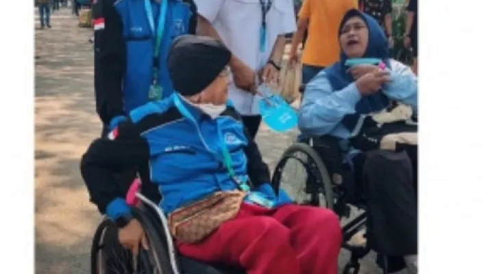 Pemprov DKI Gratiskan 10 pengunjung disabilitas mendapatkan tiket gratis menonton balapan mobil Formula E di Ancol, Jakarta Utara, Sabtu (4/6/2022). (ist)