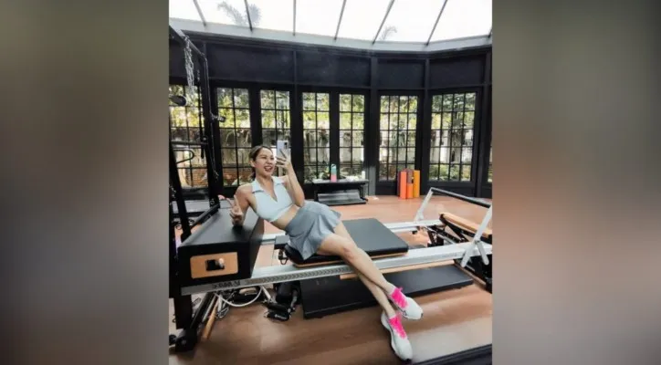 Bunga Citra Lestari (BCL) juga akrab disapa Unge berpose genit di tempat fitness. Netizen beraksi menyerbu akun medsosnya. (foto: tangkapan layar/instagram/@bclsinclair)