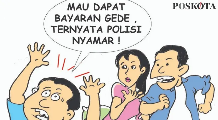 Kartun Nah Ini Dia: Kabur dari Rumah Orang Tua, Terjebak Prostitusi Online. (kartunis: poskota/ucha)