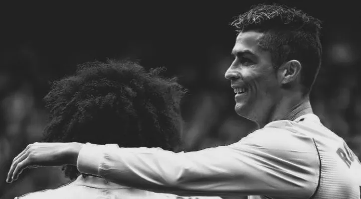 Marcelo dan Cristiano Ronaldo saat membela Real Madrid (foto/twitter Cristiano)