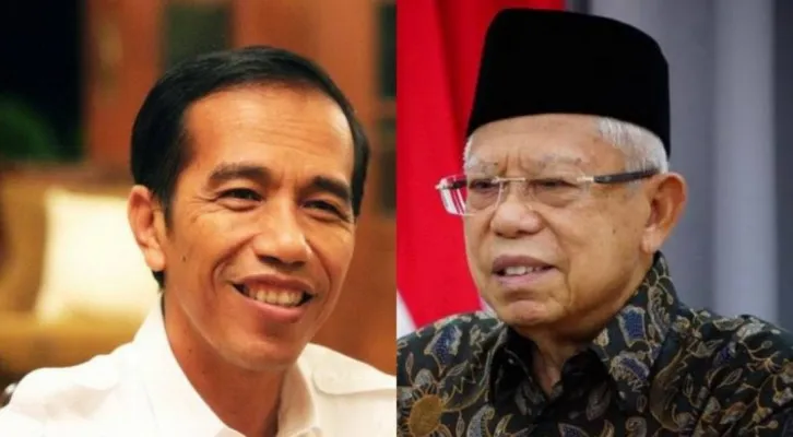 Kolase foto Jokowi dan Ma'ruf Amin. (foto: diolah dari google)