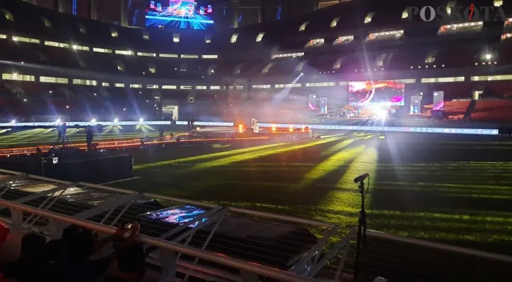 Suasana stadion JIS saat gelaran Jakarta Hajatan. (foto: poskota/aldi)