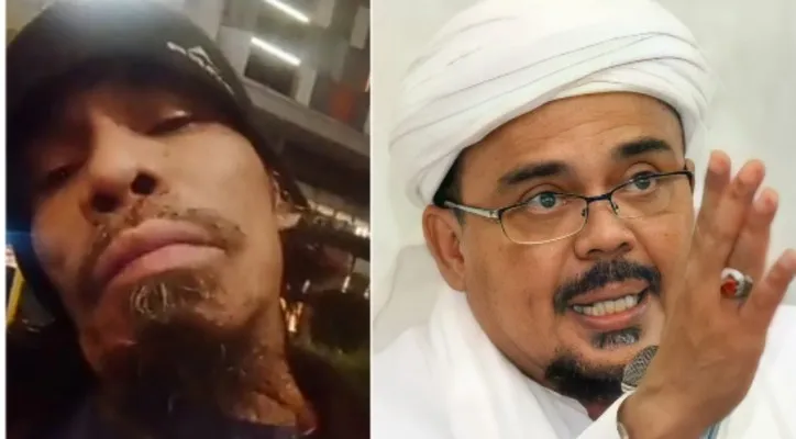 Kolase foto Tamim Pardede dan Habib Rizieq Shihab. (foto: diolah dari Google)