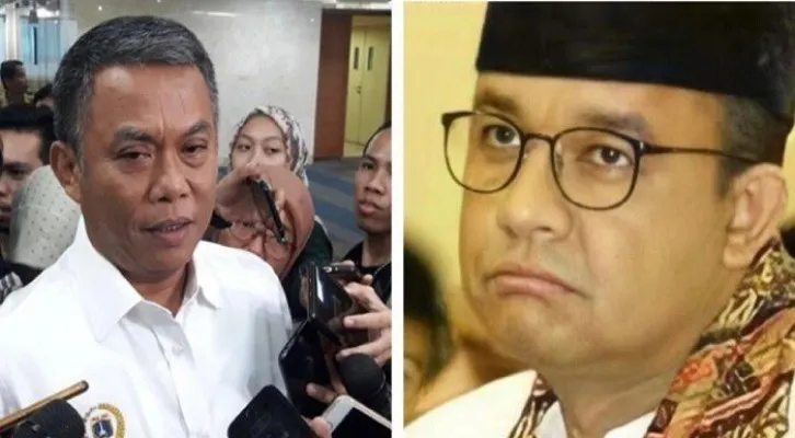 Kolase foto Ketua DPRD DKI, Prasetyo Edi Marsudi dan Gubernur DKI Jakarta, Anies Baswedan. (dari berbagai sumber)