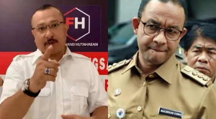 Kolase foto bekas politisi Partai Demokrat, Ferdinand Hutahaean dan Anies Baswedan, (ist/diolah dari google.com)