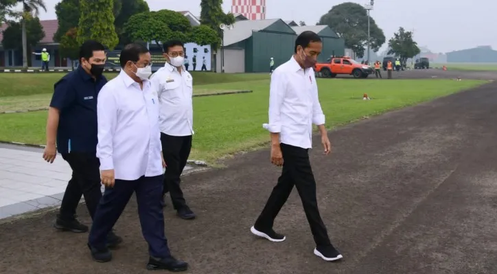 Presiden Joko Widodo bertolak menuju Kabupaten Subang, Provinsi Jawa Barat. (foto: ist)