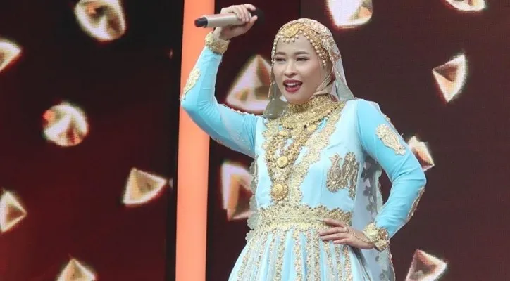 Dilla di Babak Top 4 Rising Star Dangdut (RSD). (ist)