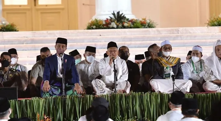 Acara Zikir dan Doa Kebangsaan 77 Tahun Indonesia Merdeka di Istana Merdeka (Foto: Setkab)