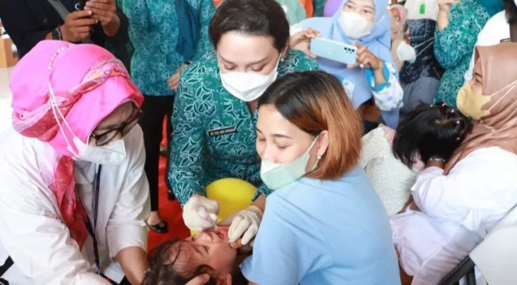 Sebanyak 62.034 anak di Kabupaten Tangerang telah menerima imunisasi. (foto: ist)