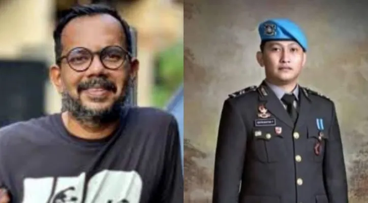 Kolase foto Aktivis HAM, Haris Azhar dan Brigadir J semasa hidup. (ist/diolah dari google.com)