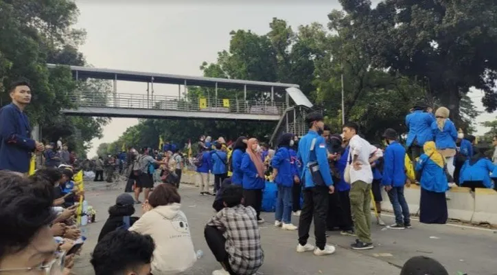 Ratusan Mahasiswa asal Pandeglang demo di Jakarta. (Foto: Ist).