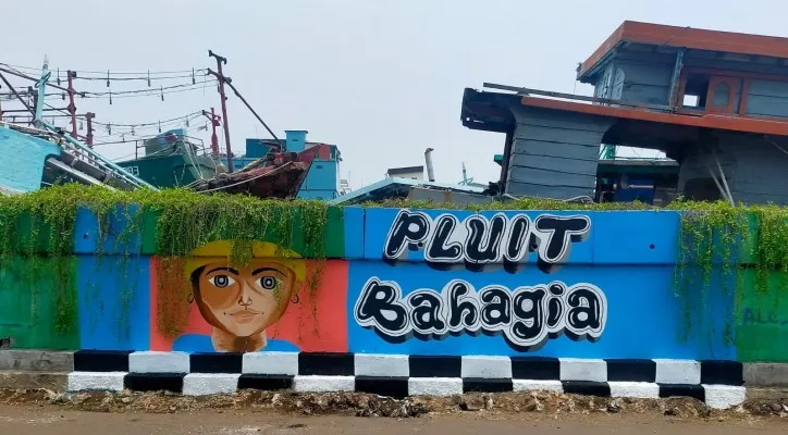 Pembuatan mural di wilayah Pluit, Jakarta Utara. (ist)